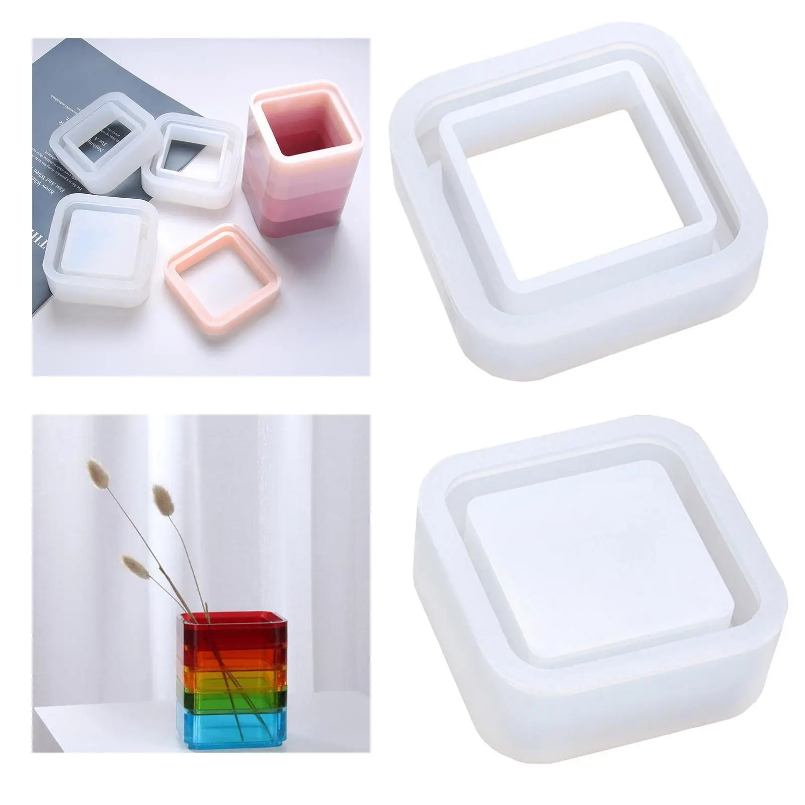 

Форма для литья смолы, форма для эпоксидной смолы, штабелируемые формы для вазы для цветов