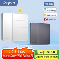 Aqara Wall Switch 1 2 3 4 Gang ZigBee Wireless Scene Switch Push Button Controller Automation Scenario Smart Wall Light Switch