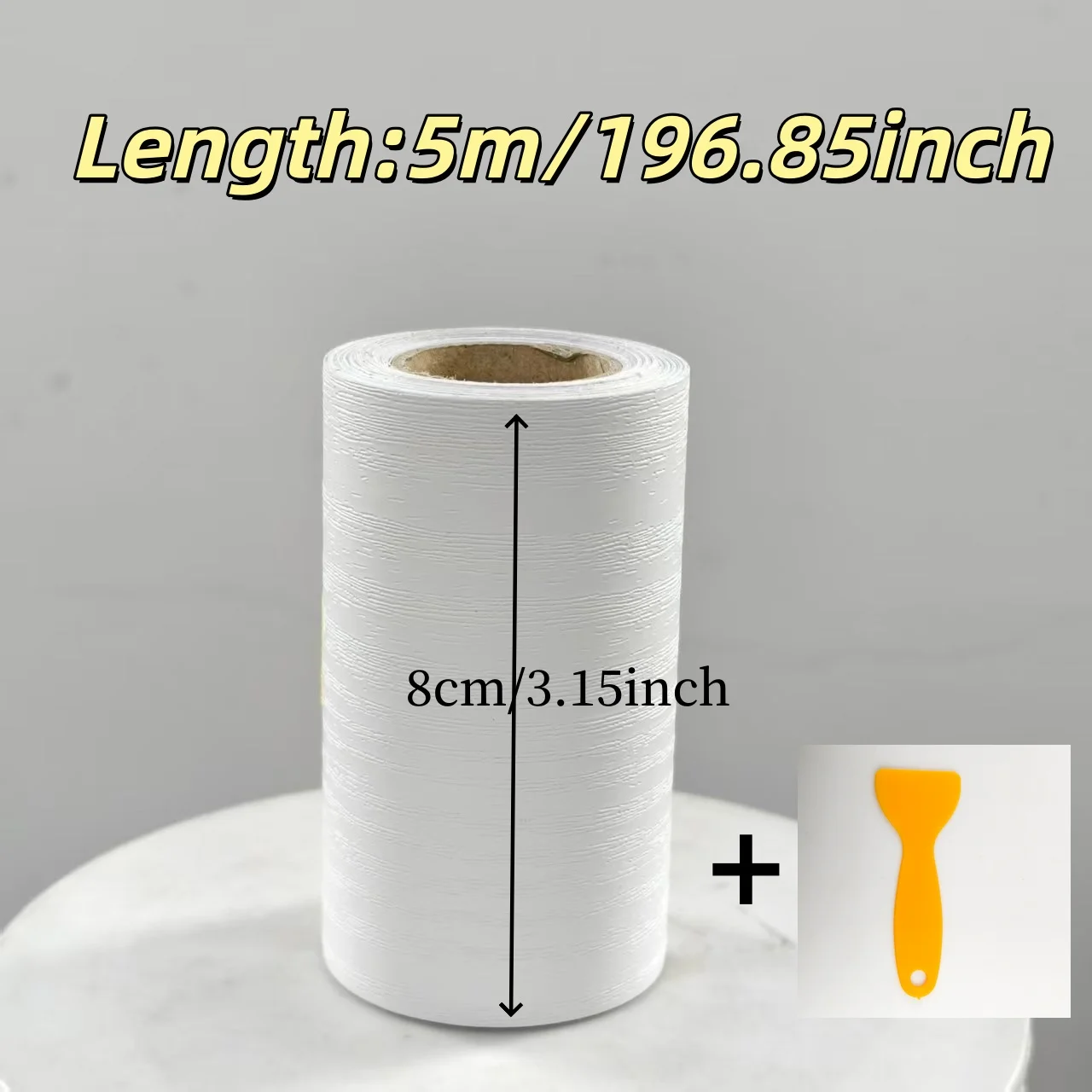 1PC 5mx8cm Peel and Stick Floor sticker,for Wood Kitchen Wardrobe Furniture Table Desk Board Edgeband Edger Glossy