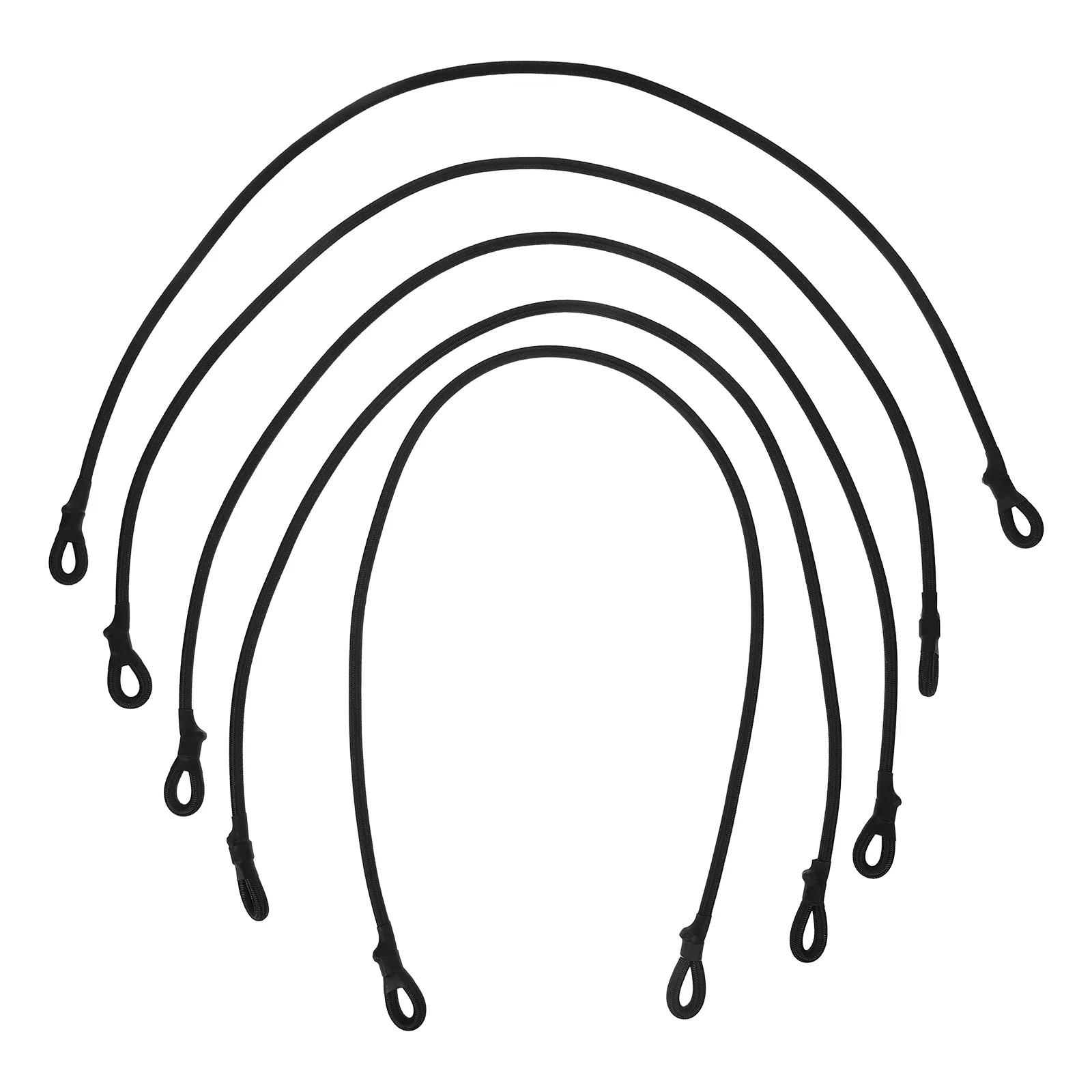 

5Pcs Heavy Duty Bungee Cords Elastic for Trampoline Replacement Outdoor Use High Strength Durable Tarp Tie Down