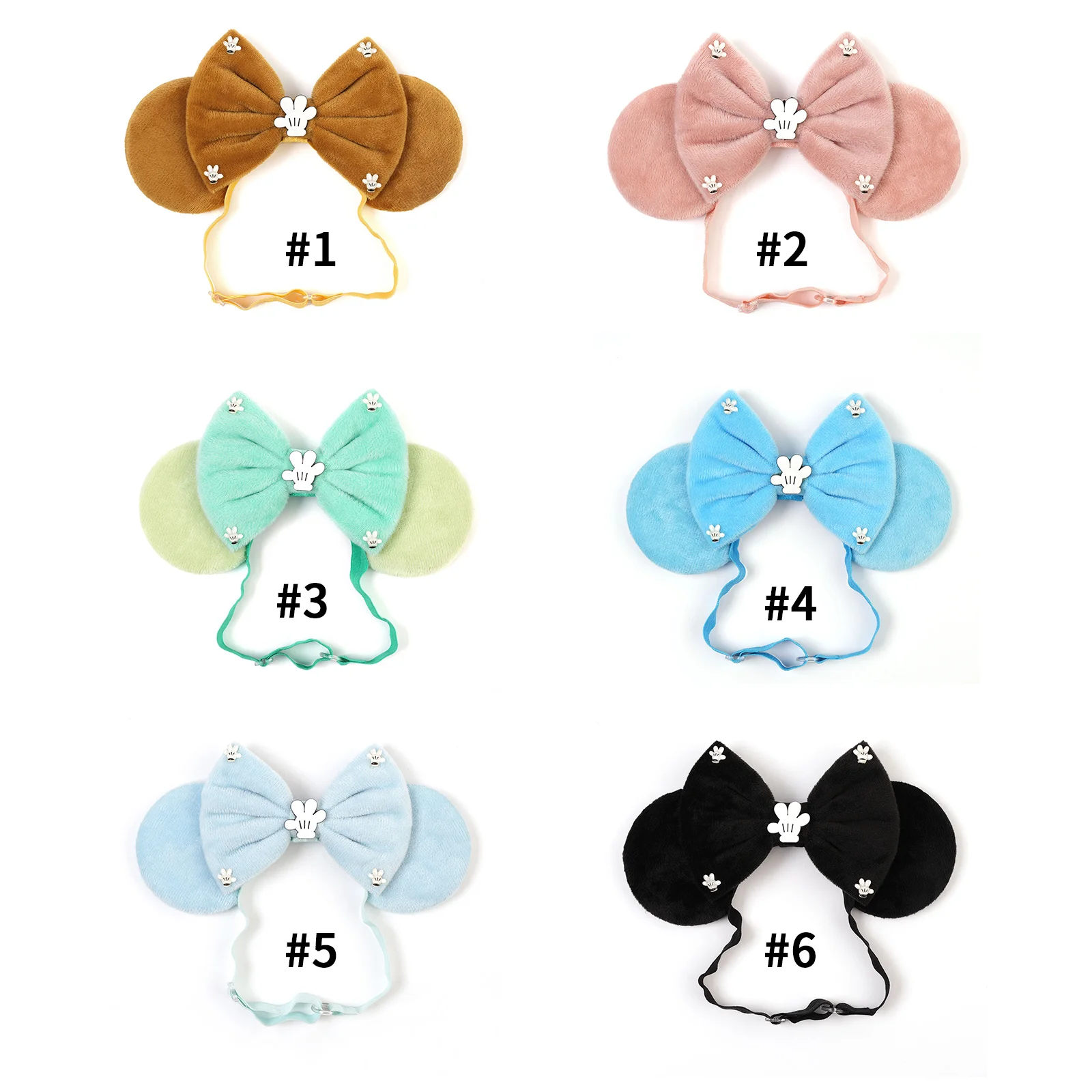 1 Stück Minnie Maus Ohren-Haarband Elegantes Samt-Schleifenband Verstellbares Nylon-Stirnband für Alltag Party Freizeitpark Damen Haaraccessoire