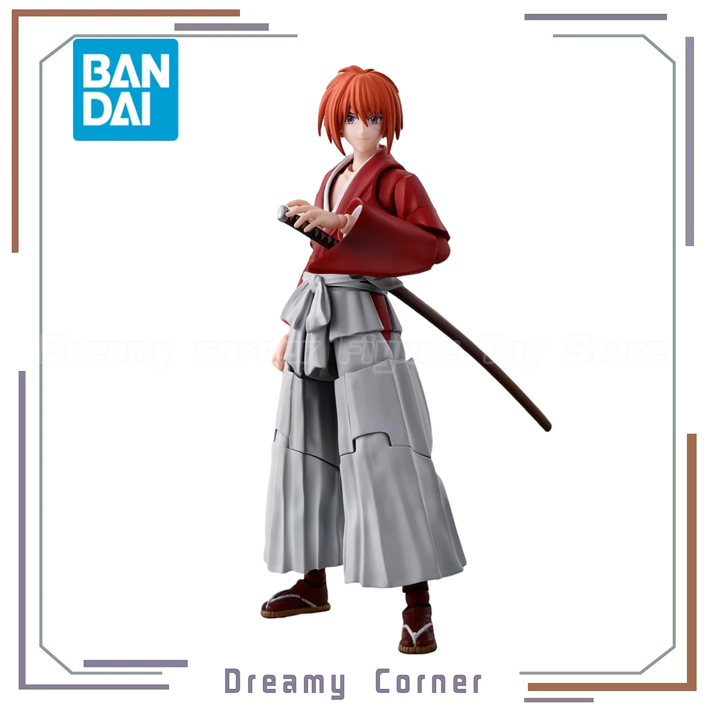 

【In Stock】Original BANDAI SPIRITS S.H.Figuarts Rurouni Kenshin Himura Kenshin Action Figure Model Ornament Collection Toy