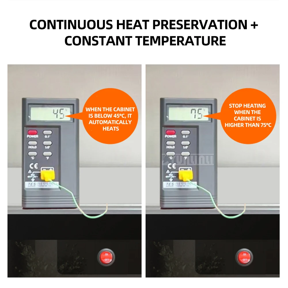 55L Intelligent Food Insulation Cabinet Showcase Winter Meal Thermostatic Cabinet Commercial Food Display Cabinet