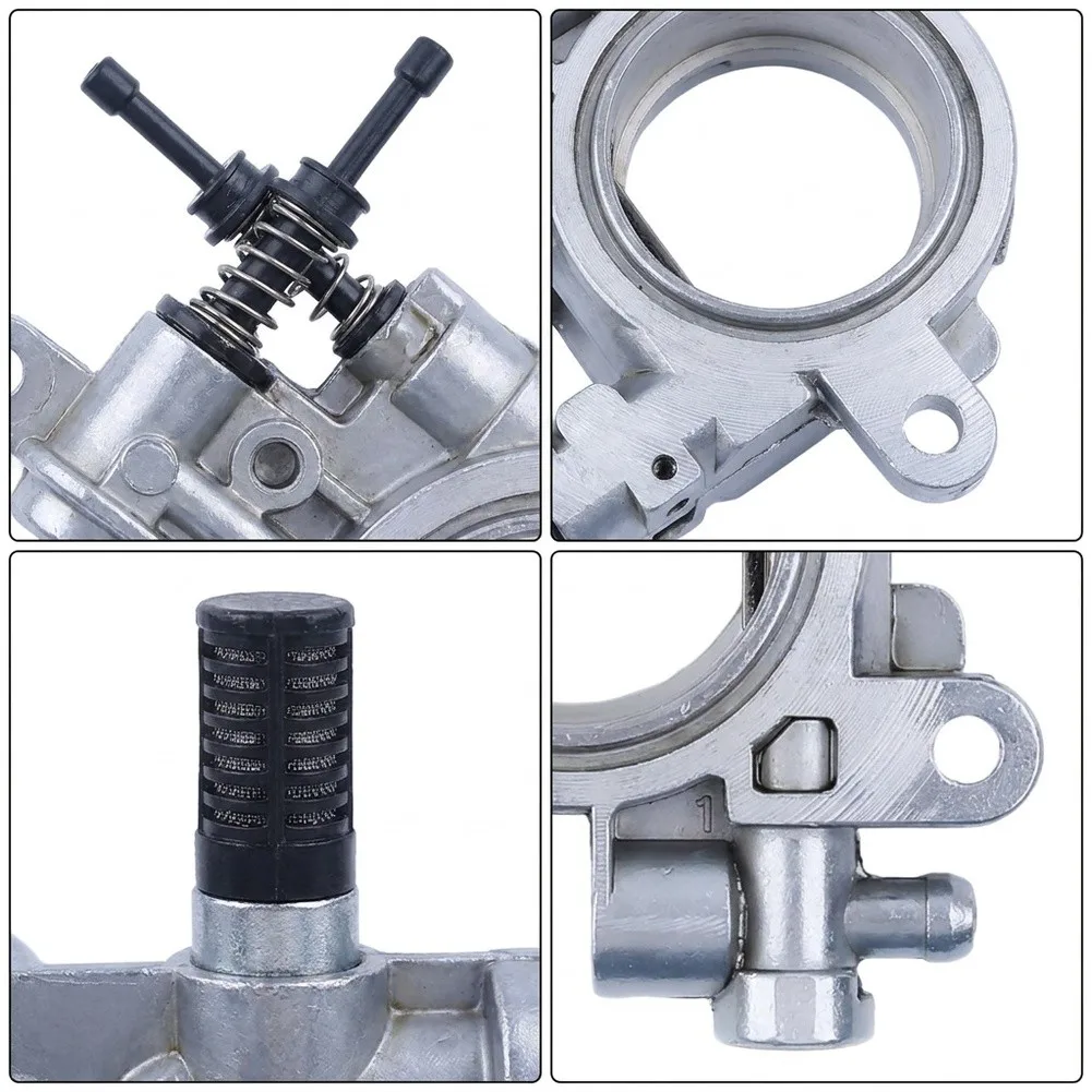 1Pcs Metal Oil Pump For Worm Gear Silver Replacement Part For MS290 MS390 MS310 Power Equipment Accessories