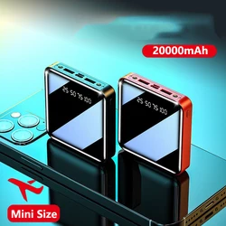 Mini Power Bank 20000 mAh for Xiaomi Mi Powerbank Portable Charger External Battery Pack for iPhone 15 Huawei Samsung Poverbank