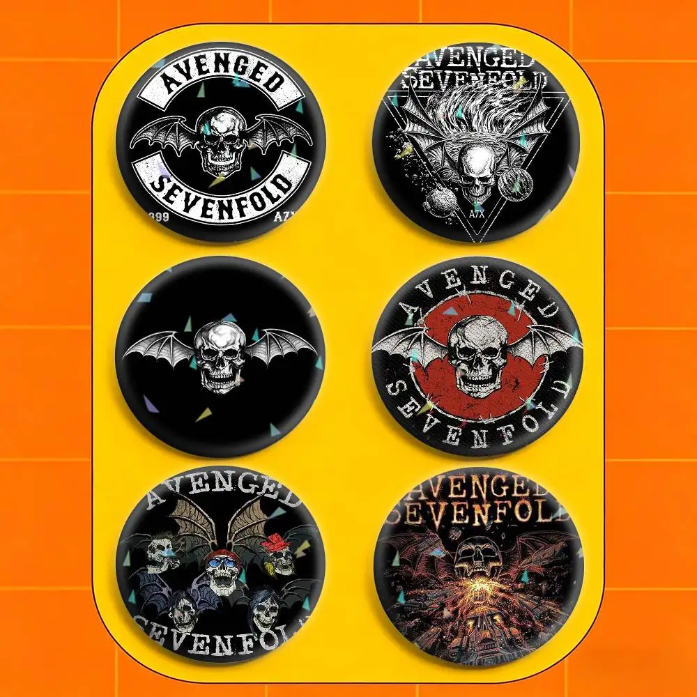 

A7X A-Avenged S-Sevenfold Badges Niche Design Brooch for Backpack Lapel Pins Creative Accessories