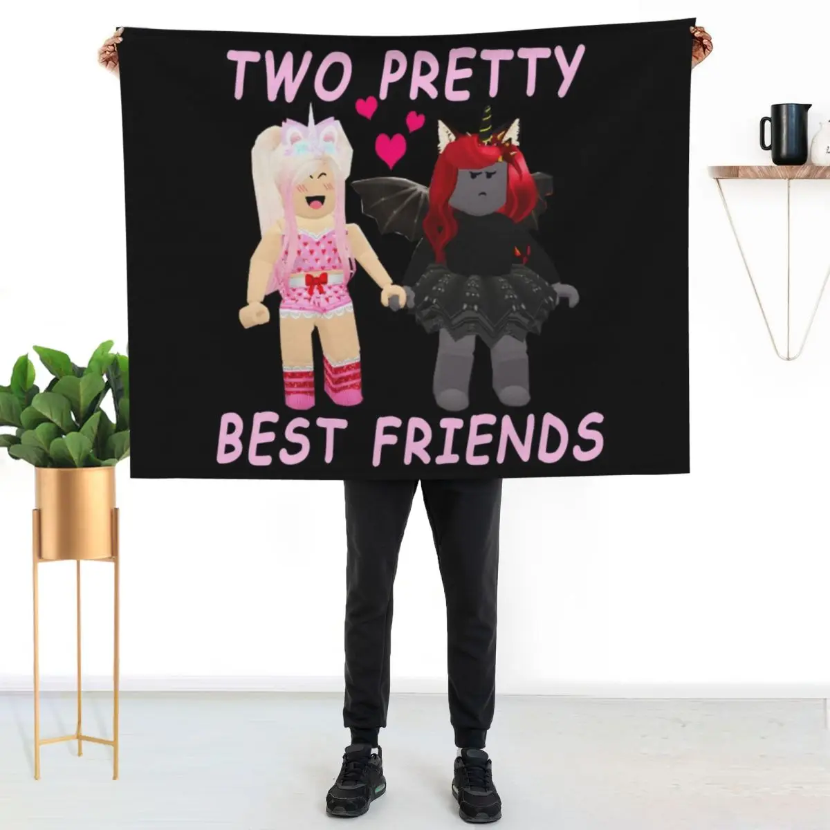 

Two Pretty Best Friends IAMSANNA Throw Blanket Soft Warm Blanket Gift for Grandparents