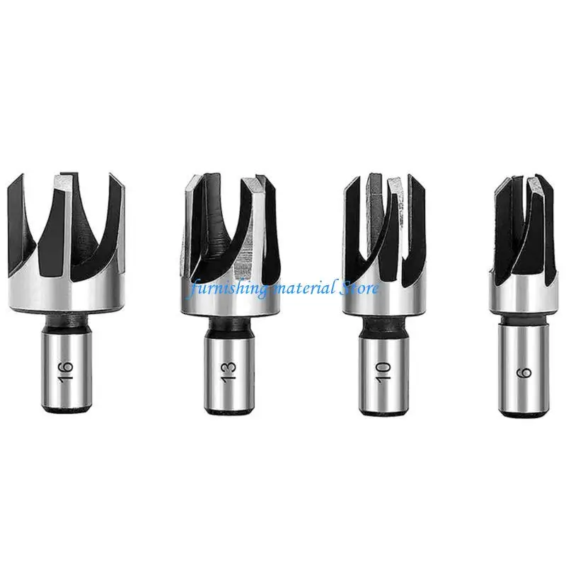 

Y5GD Carbon Steel Woodworking Chamfer Drill Bits Round Plug Cutter Drill Bits