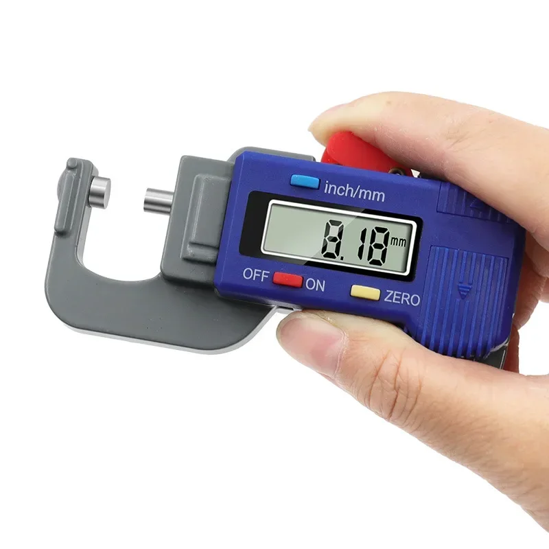 Imagem -04 - Digital Medidor de Espessura 012.7 mm Dial Caliper Largura Meter Medida Ferramenta Display Lcd Couro Chapa de Aço Pano Papel Jóias