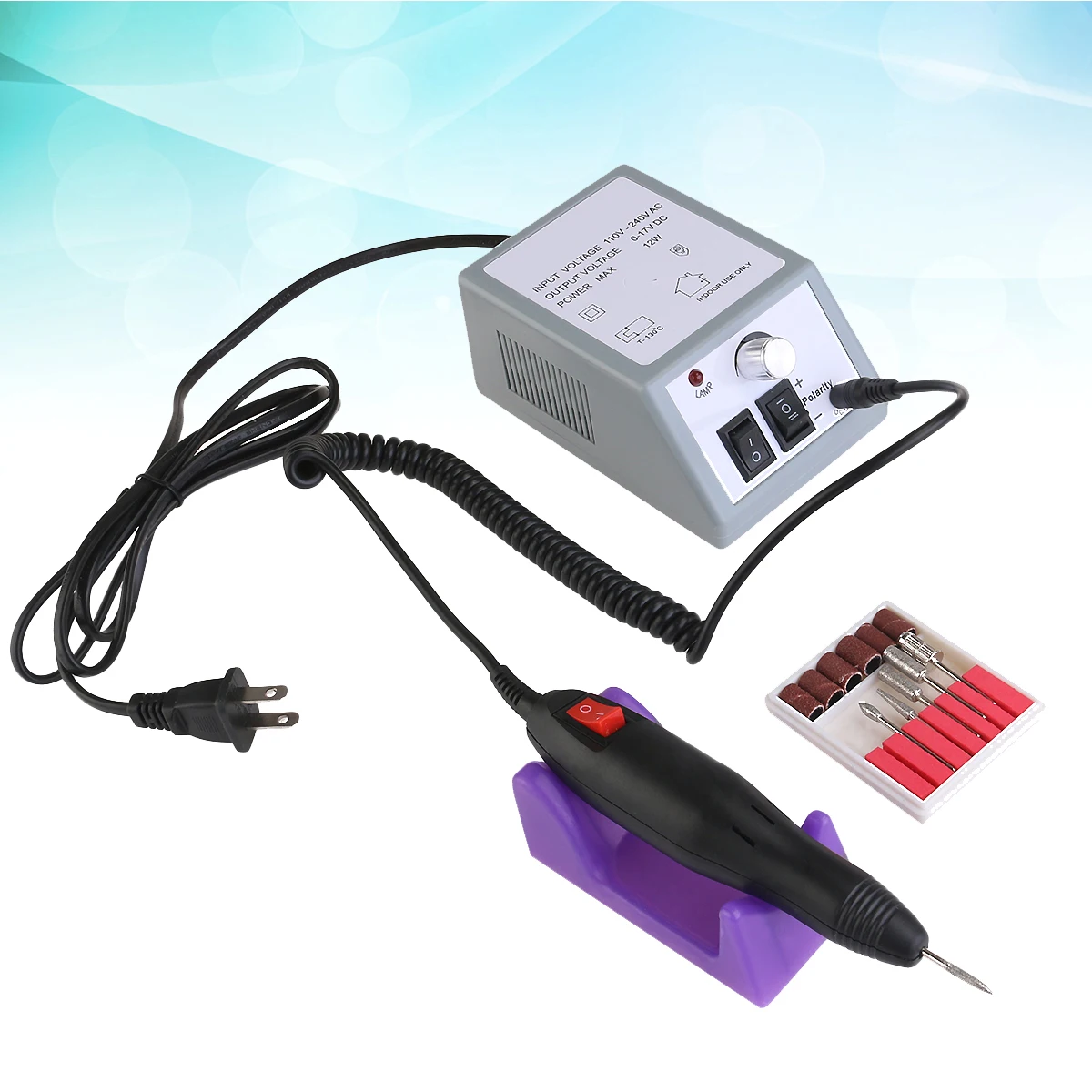 

Electric Nail Drill Machine Kit 20000 High Pedicure Tool for Acrylic Gel Nails Portable Salon Home Use