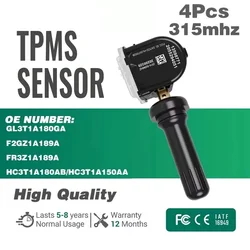 315MHz TPMS Tire Pressure Sensor for Ford Edge GT Ranger Fusion Mazda BT Pickup Lincoln TPMS F2GZ1A189A GL3T1A180GA FR3Z1A189A