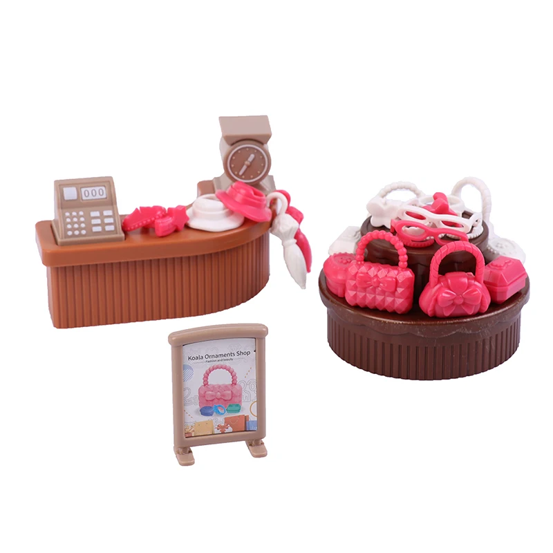 Dollhouse Miniature Furniture Toys for Children, Play House, Móveis de Plástico, Presentes para Meninas, Escala 1:12, 1 Conjunto