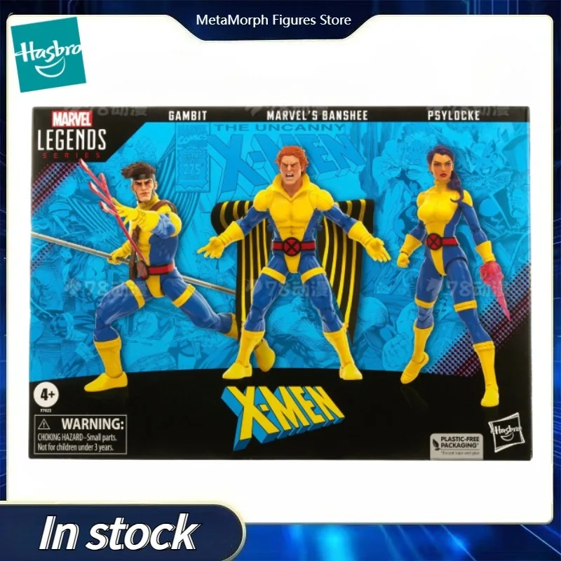 Original Hasbro Marvel Legends Series Marvel’s Banshee & Gambit & Psylocke Anime Figure Collection Toy Model view 3