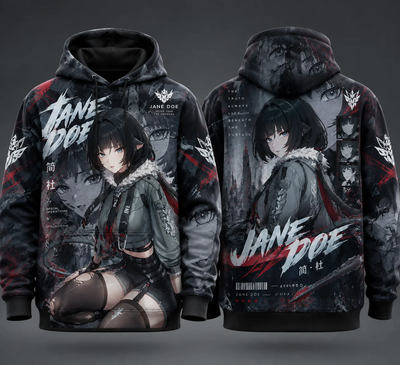 2026 Jane Doe 3D Full‑Print Hoodie Zenless Zone Zero Game Merch Unisex Street Fashion Casual Pullover Sweatshirt For Anime Fans