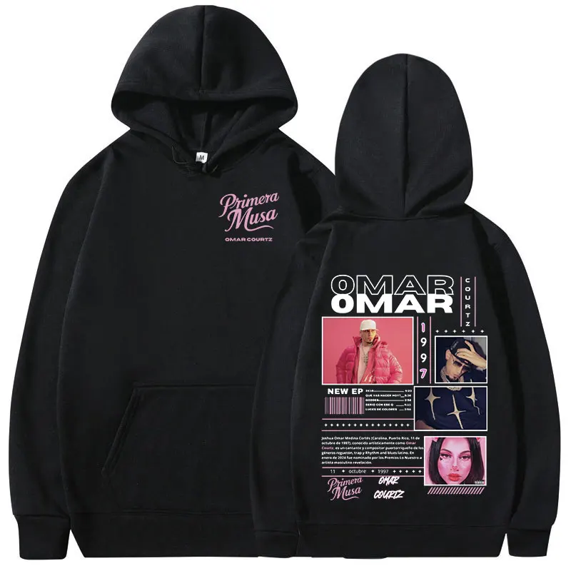 Omar Courtz Primera Musa Album Tour Merch men's hoodie Hip Hop Fashion Casual streetwear high quality hoodie #1