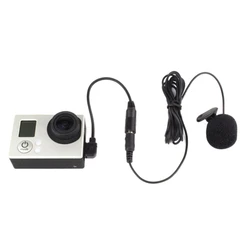 Omnidirectional Lavalier Lapel Microphone for Hero 3 3+ 4 Camera Mini USB to 3.5mm Adapter Cable Mic Accessories