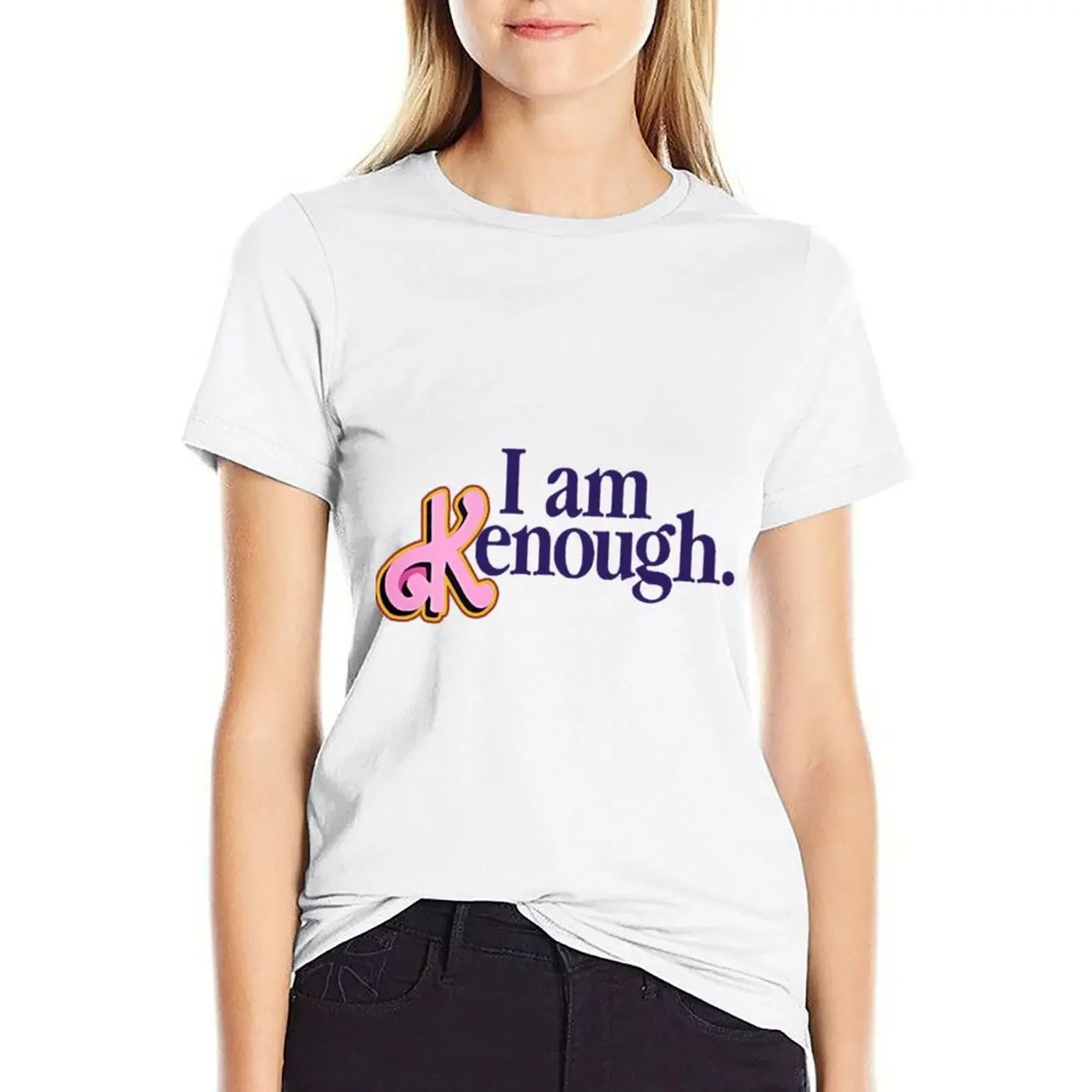 

I Am Kenough Barbi T-shirt anime clothes hippie clothes plain t shirts for Women