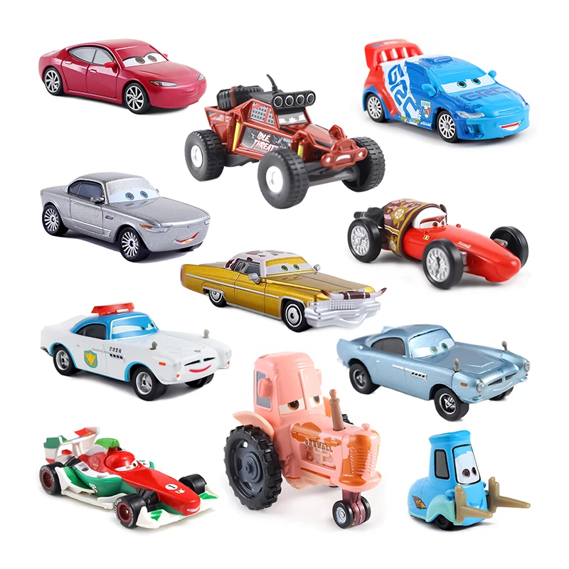 Diney Cars Pixar 1:55Diecast Vehicle Metal Bodywork Material Kids Toys Birthday Gift Anime Action Figure Guido Lightning McQueen