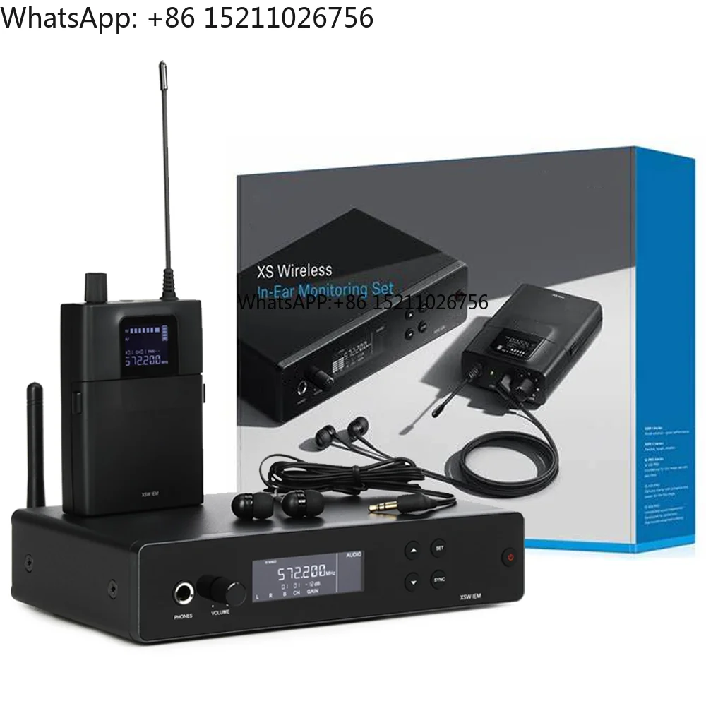 

XSW IEM SET Stereo Wireless In-ear Monitoring System a Band Full Control with Flexible Audio Modes for Live Stage Rehearsal