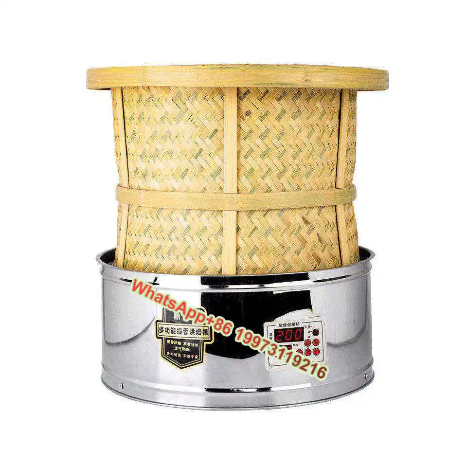 

Baking Toasting Tea Coffee Roasting Nut Peanut Roaster Cocoa Processing Bamboo Electric Convection Heating Oven Machine