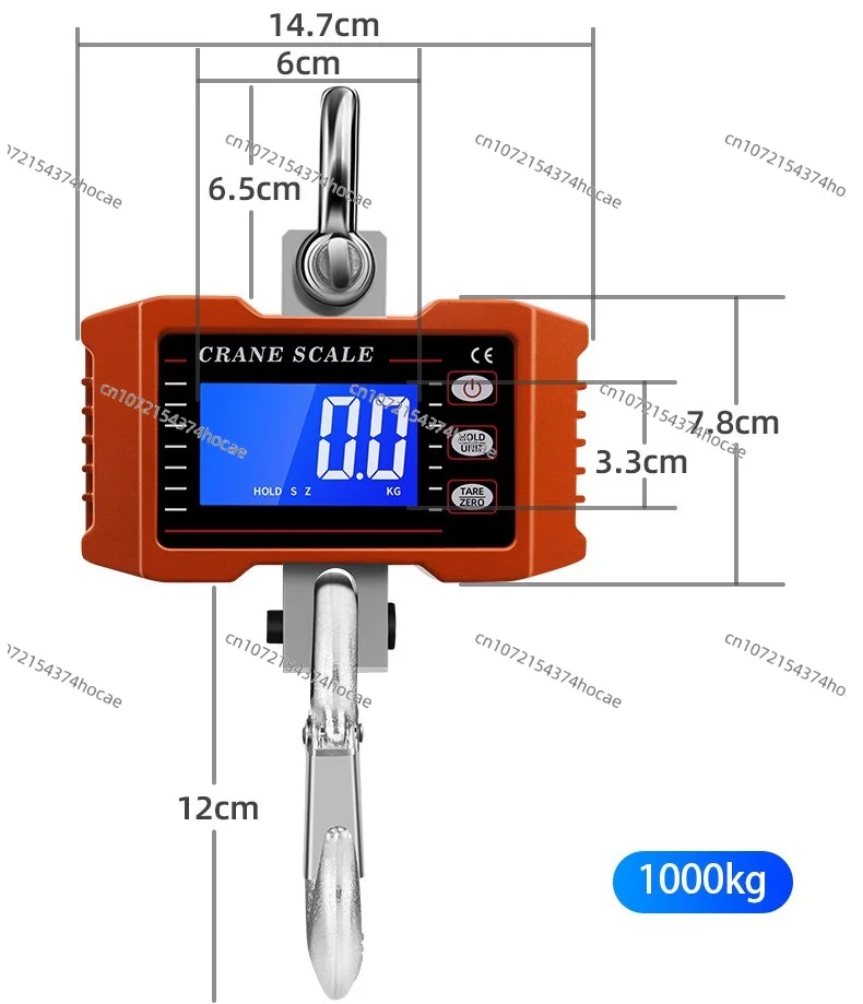 High-precision Electronic Hook Scale Digital Display Electronic Scale 60kg-2000kg