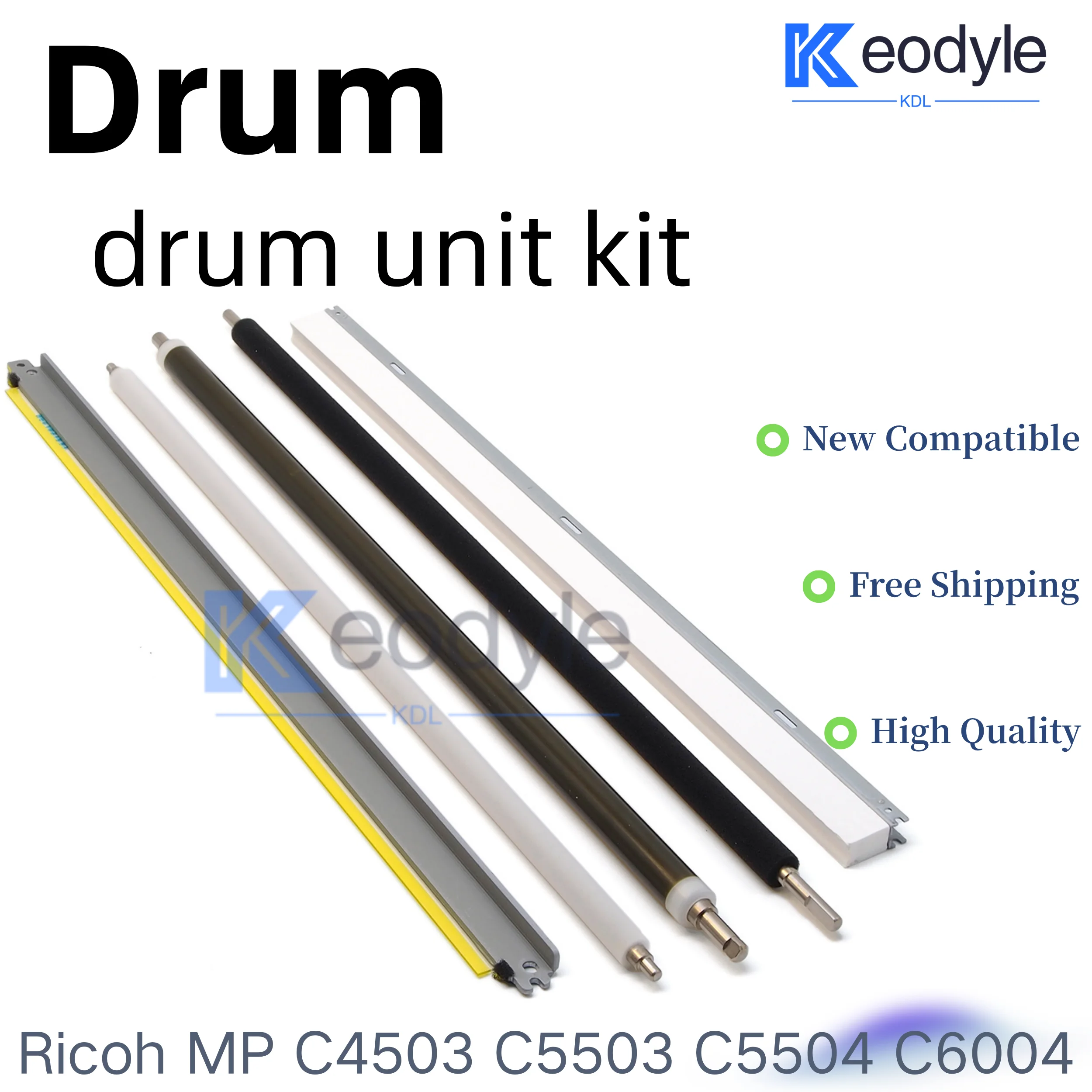 Drum Repair Parts PCR Roller Drum Cleaning Blade Cleaning Roller Lubricant Bar For Ricoh MPC3003 C3503 C3004 C3504 IMC3000 3500