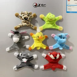 Home Decor Elephant Donkey Duck Cartoon Cute Plush Fridge Magnets Animal Refrigerator Magnets For Kids Children Birthday Gift 