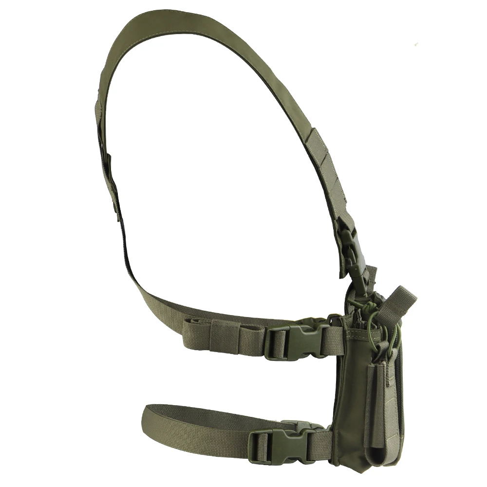 

Легкий нейлоновый нагрудный жилет D3CRM с тройным подсумком для магазинов 5.56, совместимый с MOLLE, для активного отдыха, страйкбола, охоты и стрельбы