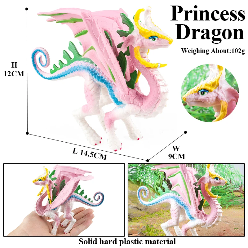 Oenux Simulation Dinosaurier Bayala Drachenbaum Monster Fledermaus Dämon Basilisk Tiermodell Actionfiguren PVC Sammlung Kinderspielzeug Geschenk – Detail 24