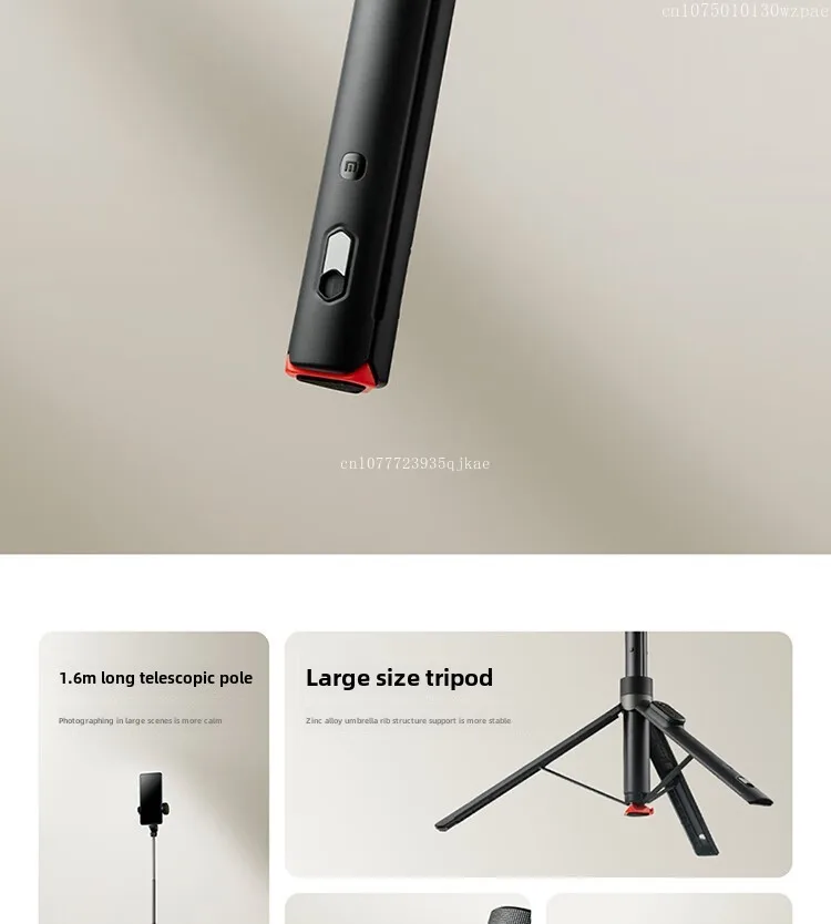 Original Xiaomi Mijia Zoom Ground Selfie Stick Bluetooth Remote Control Portable Multi-functional Tripod
