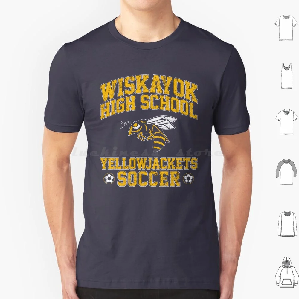 Wiskayok High School Yellowjackets Soccer T Shirt Big Size 100% Cotton Tv Shauna Christina Ricci High School Jackie Natalie