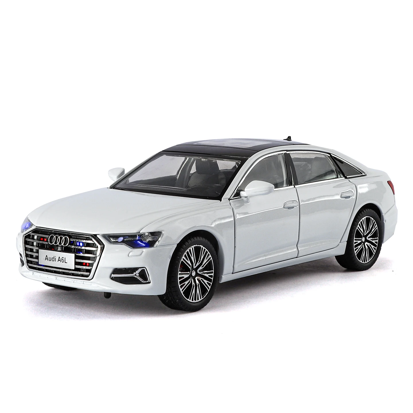 

Audi A6L car model simulation alloy die-cast car model 1:24 car model sedan toy car boy collection ornaments