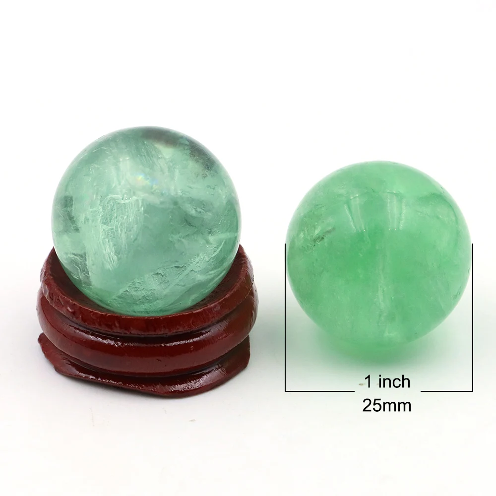 25 مللي متر الحجر الطبيعي كريستال المجال مصقول غلوب الريكي شفاء شقرا الكرة مع قاعدة خشبية ديكور المنزل هدايا رائعة تذكارية #6