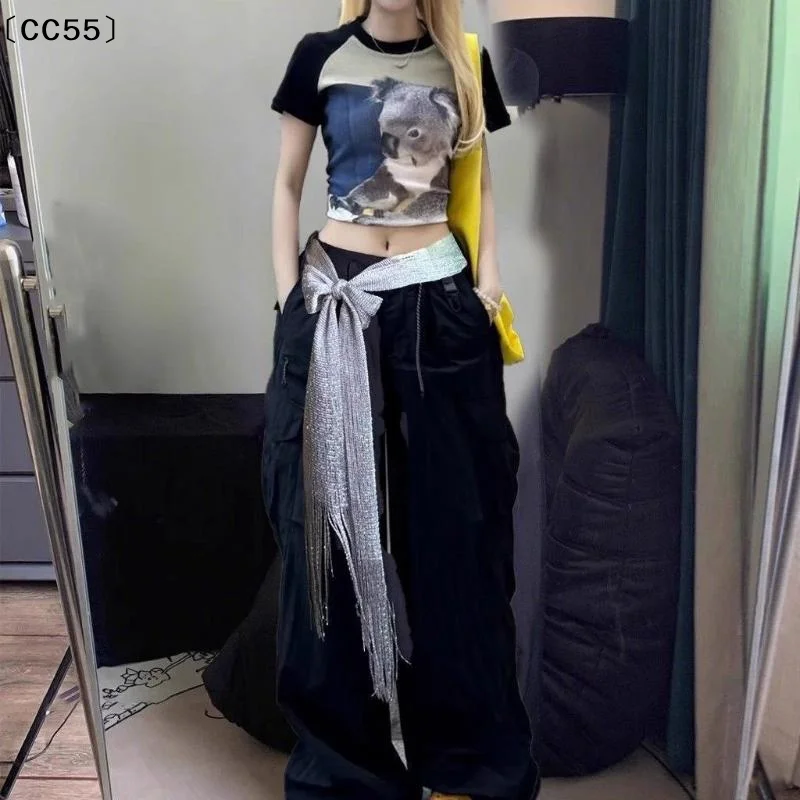 Fringe Tassel Fabric Scarf Long Flowy Solid Color Waist Sash Cape Belt Oriental Fashion Elegant Vacation Accessory〔CC55〕