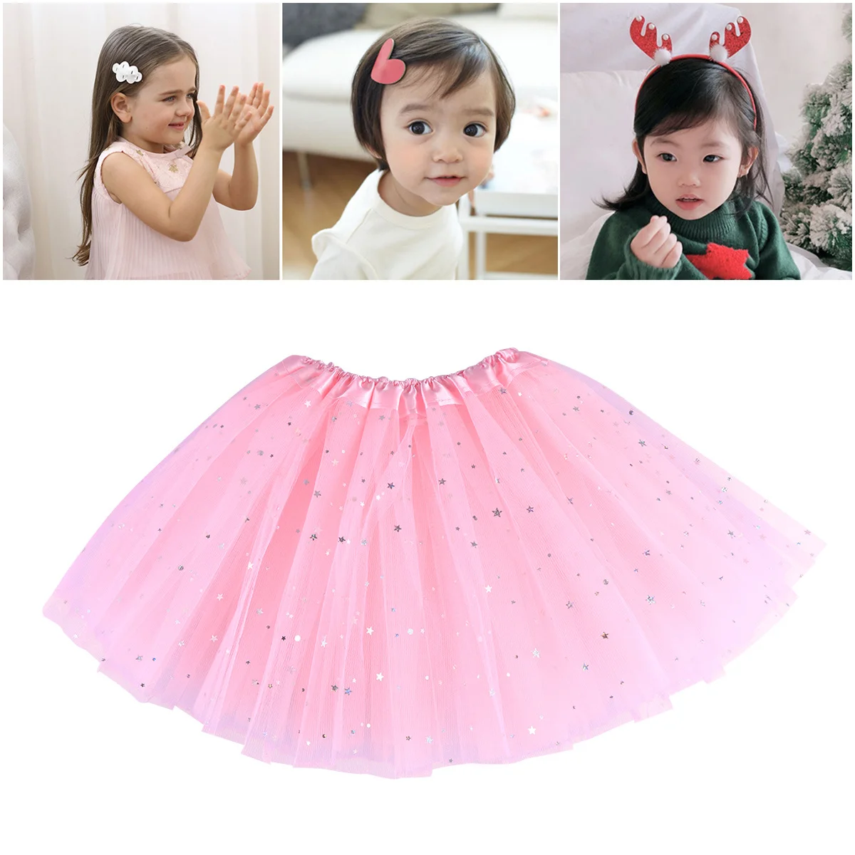 

Baby Girl Net Veil Skirt Dark Purple Midiskirt Elastic Waistband Birthday Party Toddler Ballet Dress Up Dancing School