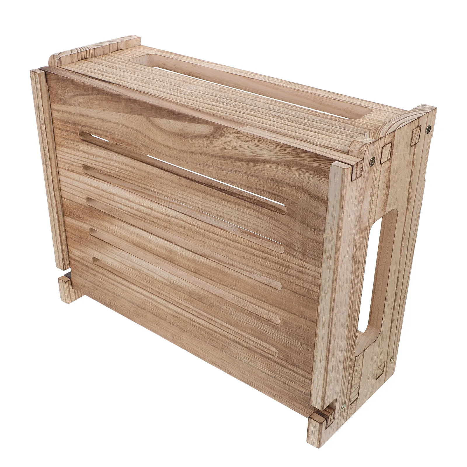 

Wooden Wall Mounted Router Storage Box Decorative WiFi Router Shelf Hider Power Strip Modem Cable Management Organizer for Home