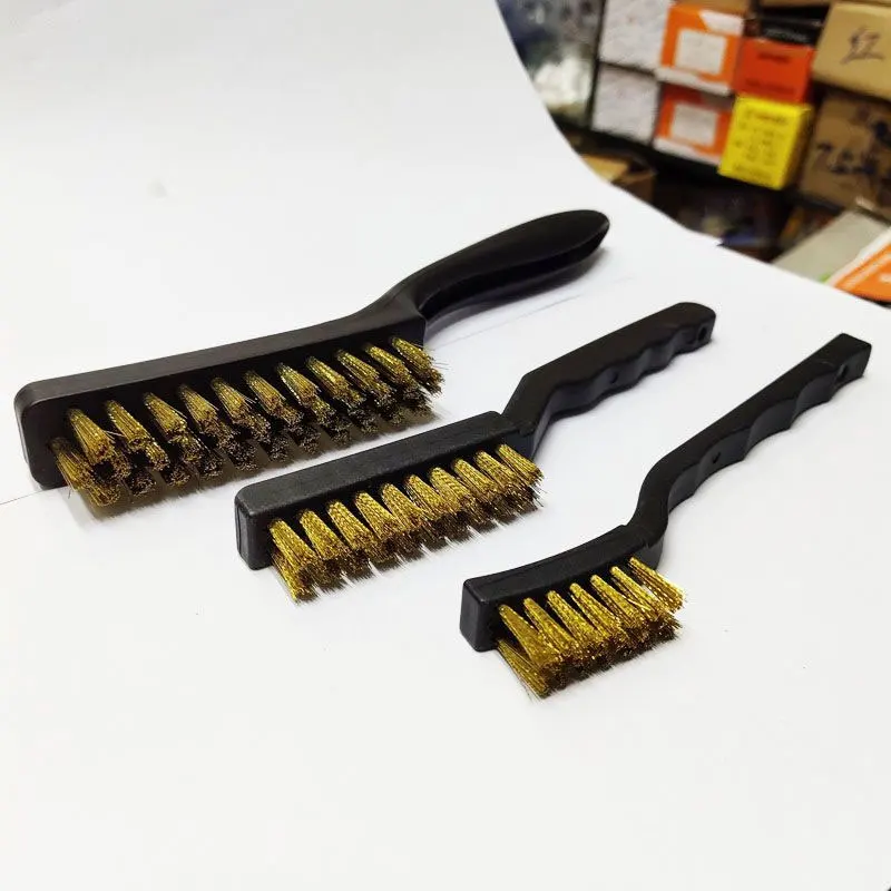 

Цельная проволочная щетка для скребков, дугообразная ручка, щетка для кирпича и камня, проволочная щетина для очистки сварочного шлака и ржавчины