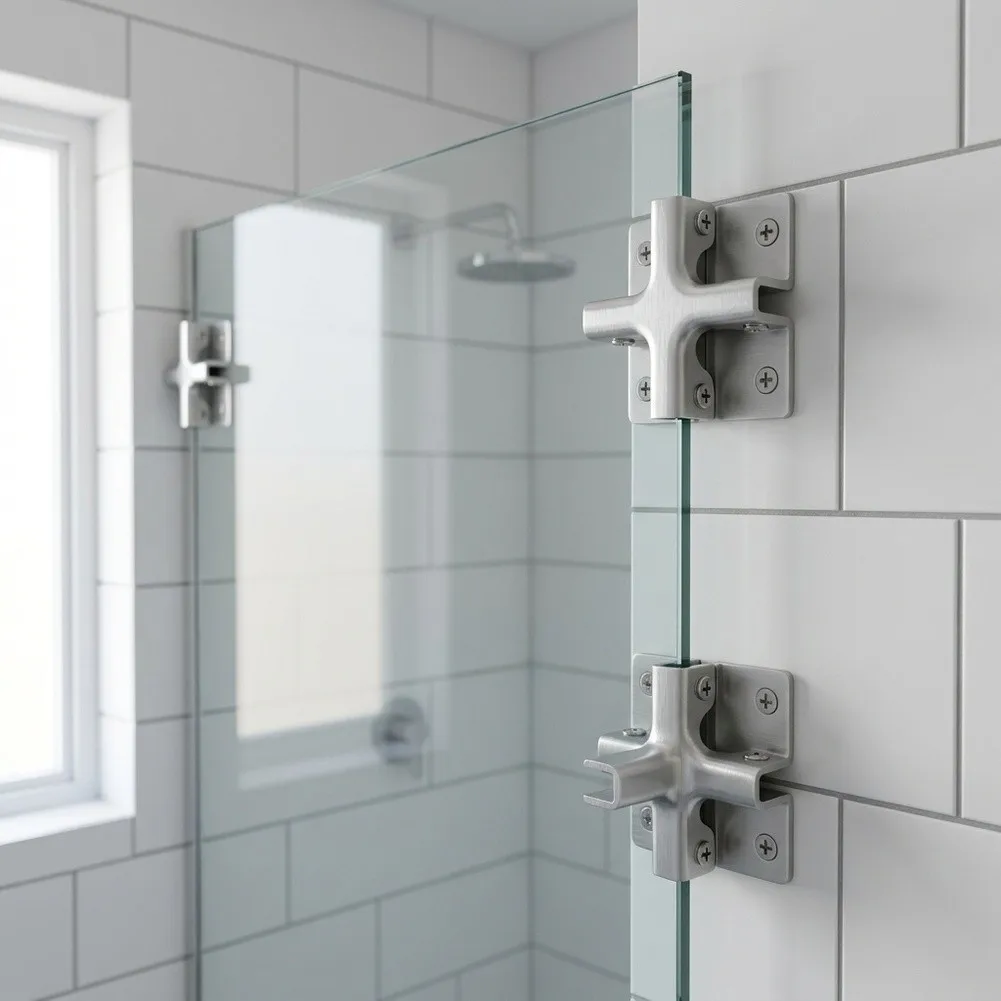 Aluminum Alloy Glass Bracket for Securing Panel Joints in Glass Wall Construction Plant Shelf Supports and Mounting