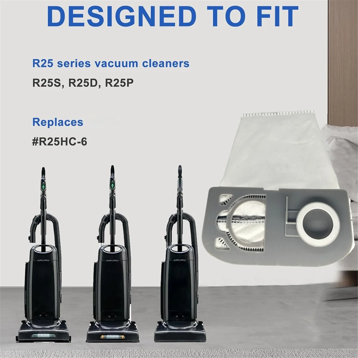 FNJK-10PCS Vervanging Stofzakken voor Riccar R25 Serie R25S, R25D, R25P Vacuüm Rechtop Stofzuigers Cleaner Filter Deel R25HC-6