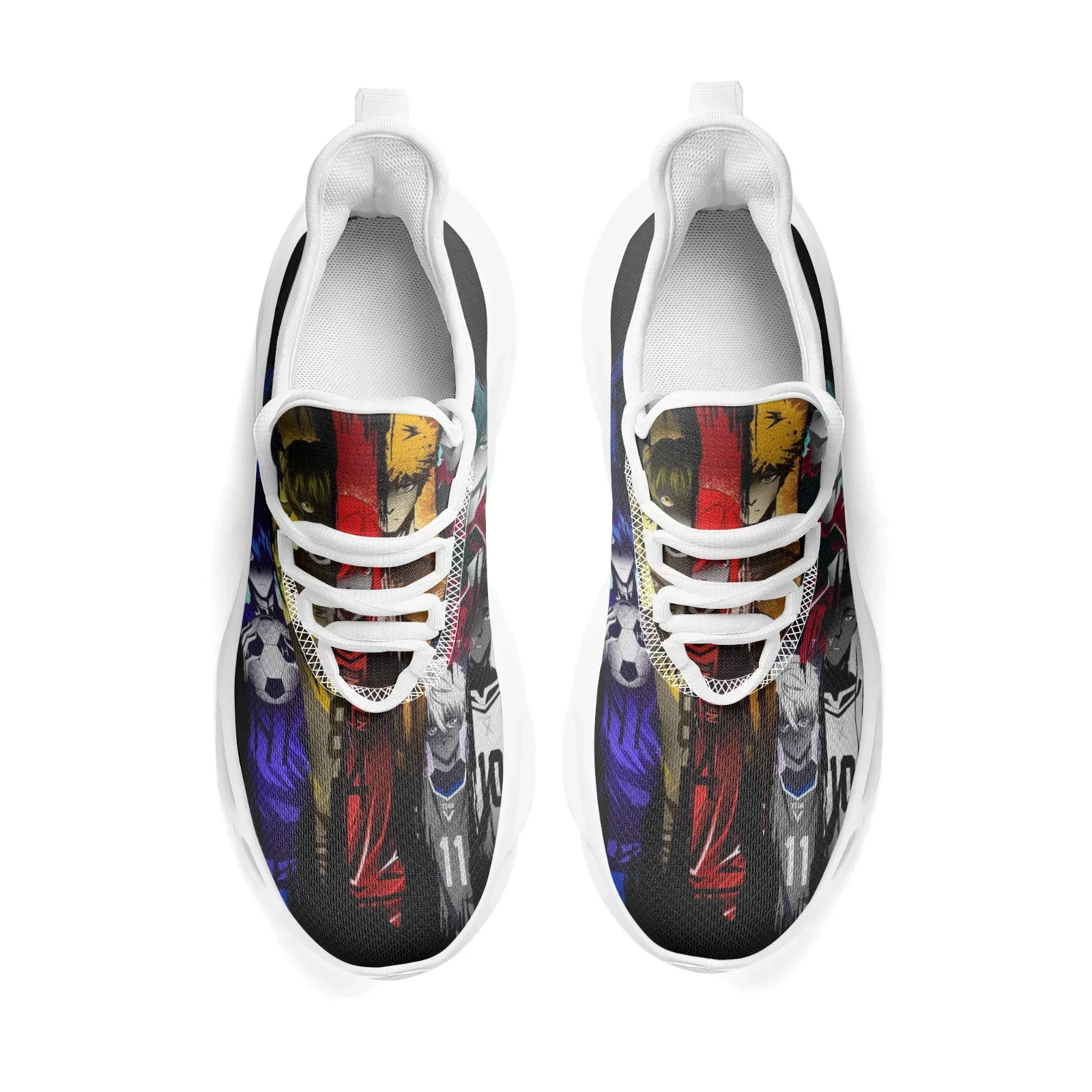 

Повседневные кроссовки в стиле аниме Blue Lock для мужчин и женщин, легкие прогулочные кроссовки, кроссовки для бега, обувь высокого качества, размер EU36-48