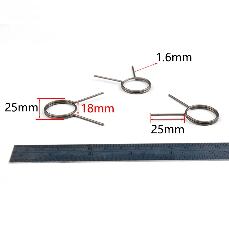 

1.6x25x25mm Anti-theft Door Lock Torsion Springs Repaired Metal Coil Replacement Accessories Parts for Electronic Locks Handle