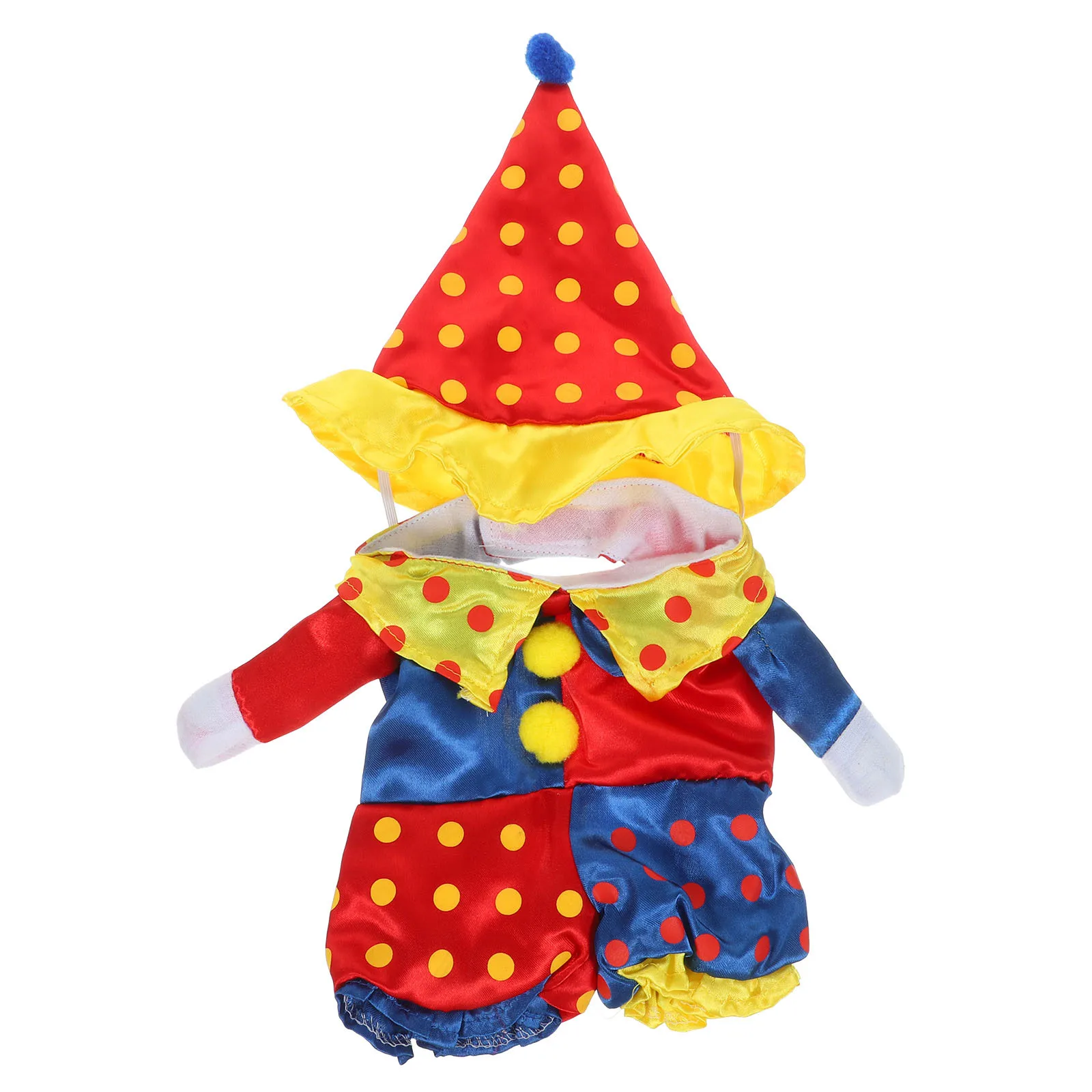 

Dog Clothes Clown Style Coat Size M Warm Winter Autumn Spring Dog Hoodies Dress-Up Clothing for Outdoor Activities Halloween