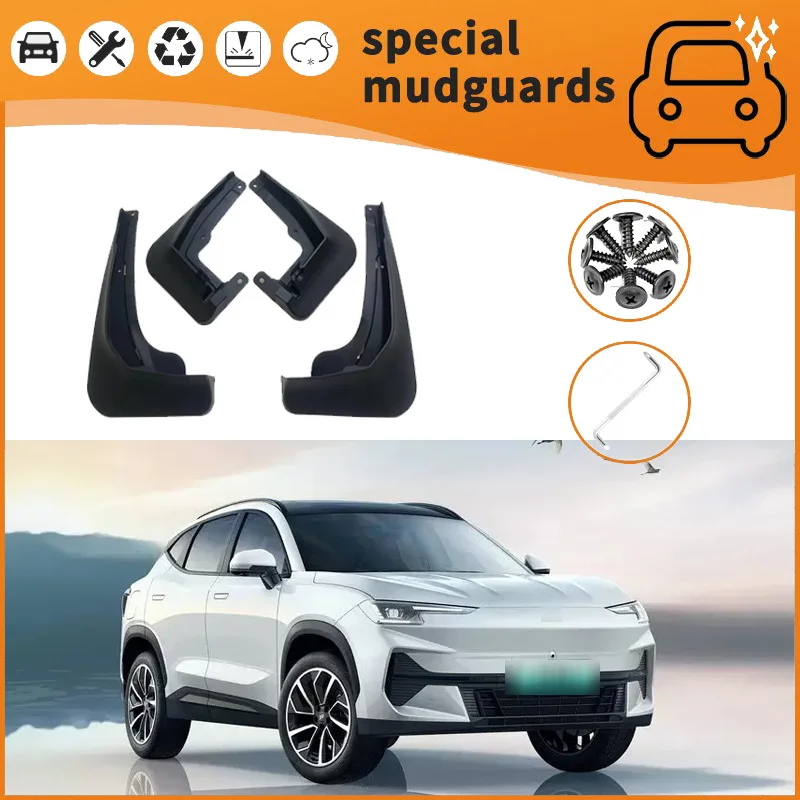 

For 2024 Chery Jetour L6 Mudguards Fender Mudflaps Front Rear Flares Splash Guards Cover Car Accessorie