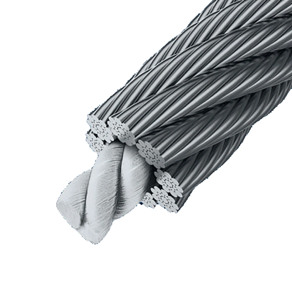 

Din Standard 6x19S+IWR Galvanized Stainless Steel Wire Rope With Cutting Service