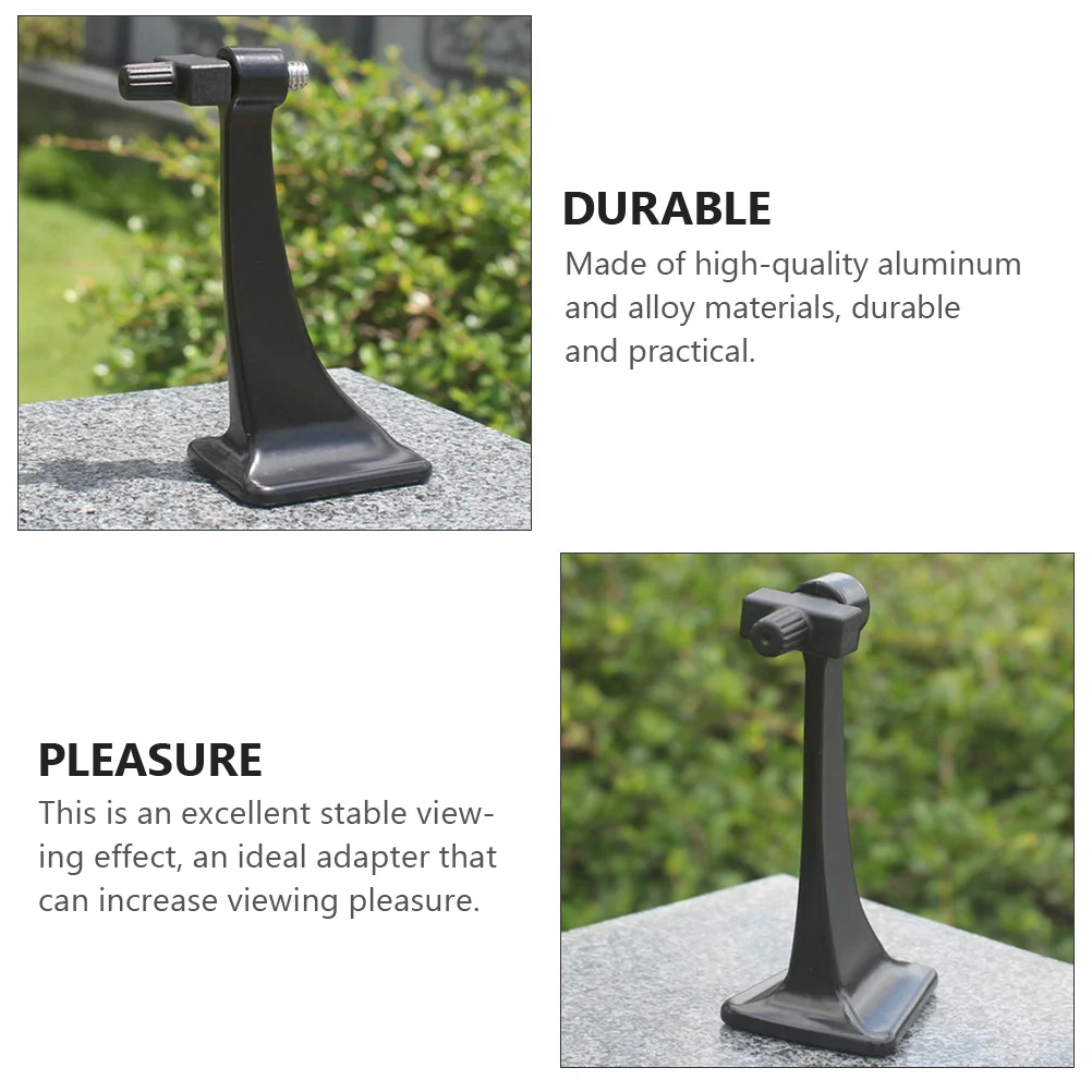 

Telescope Adapter Tripod Mount Accessory Vibration Free Observation 1 4 Inch Thread Durable Aluminum Alloy Camping