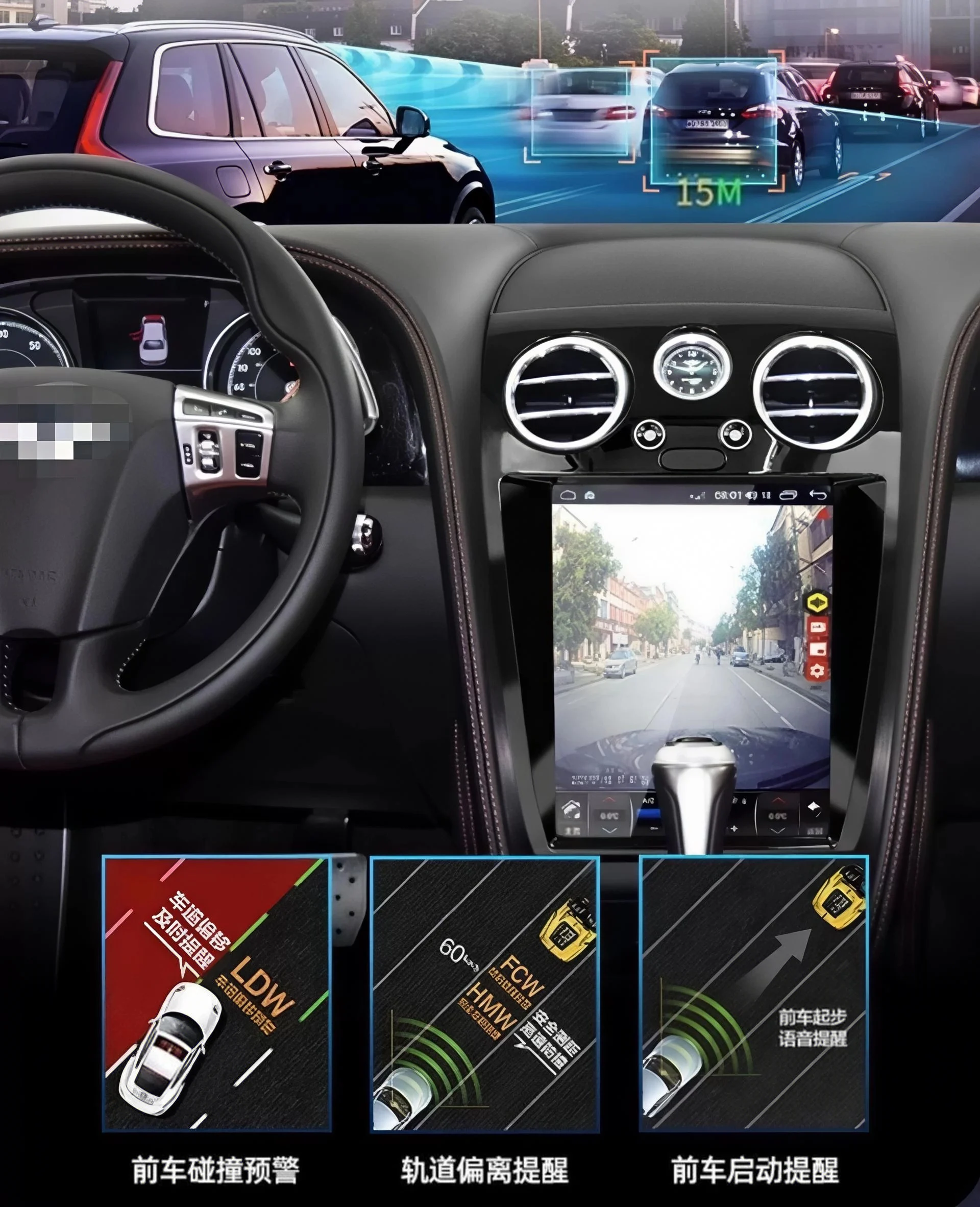 Newly upgraded Android 14 Car GPS Navigation FOR Bentley GT Overspeed Supersport Stereo Multimedia Player Car Radio Headunit