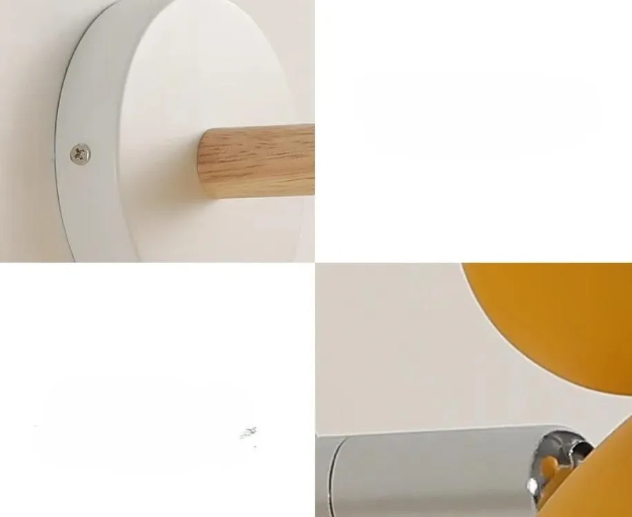 

Modern Scandinavian children's room Mickey wall lamp bedroom bedside lamp simple creative children's macaroon cartoon wall light