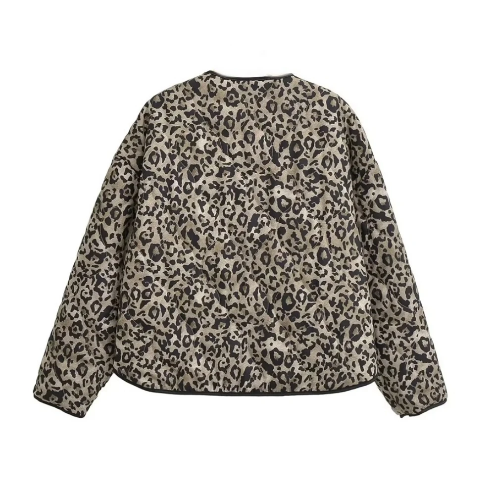 Taop&Za Long Sleeve Jacket 2024 Autumn New Product Animal Pattern Printed Loose and Versatile Temperament Coat 8110488