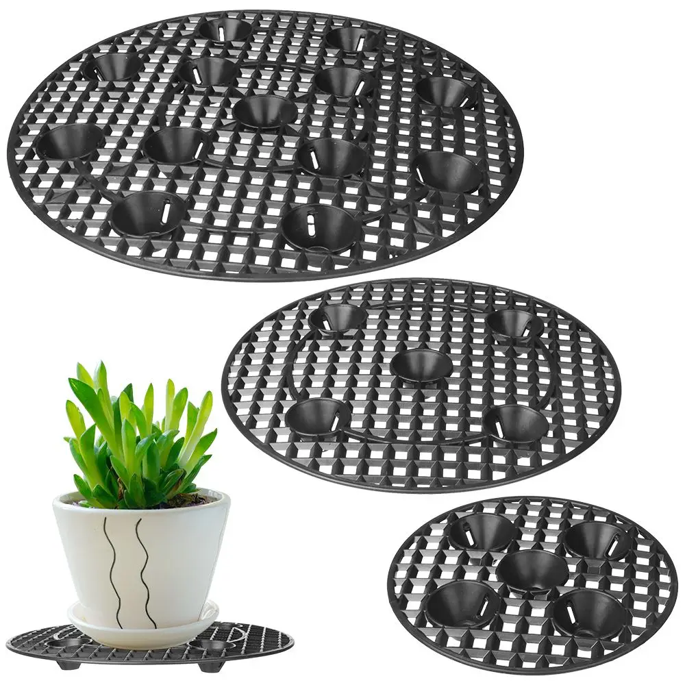 Patio Deck Flower Pot Plant Holder Prevent Rot and Damage Plant Stands Plant Pot Saucer Plant Level Pot Elevator Pot Tray