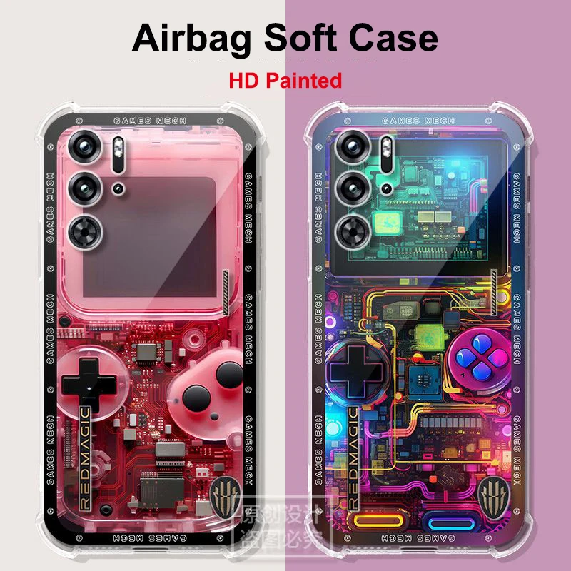 For Nubia Red Magic 9S Pro Phone Case For Red Magic 9 Pro Plus Pro+ 8 7 Transparent All-inclusive TPU Anti-fall Shell